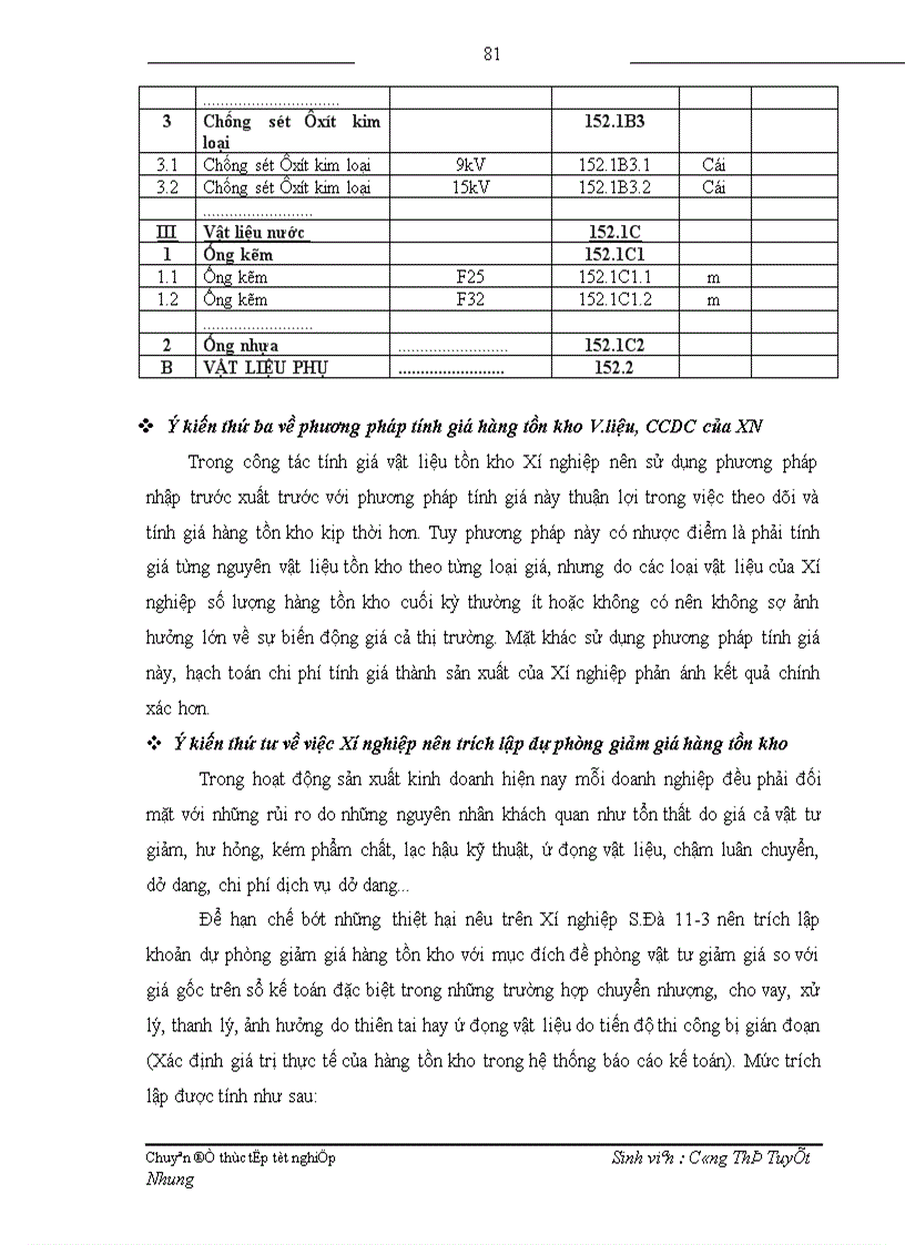 image for page Hoàn thiện hạch toán nguyên vật liệu công cụ dụng cụ tại Xí nghiệp Sông Đà 11 3 1