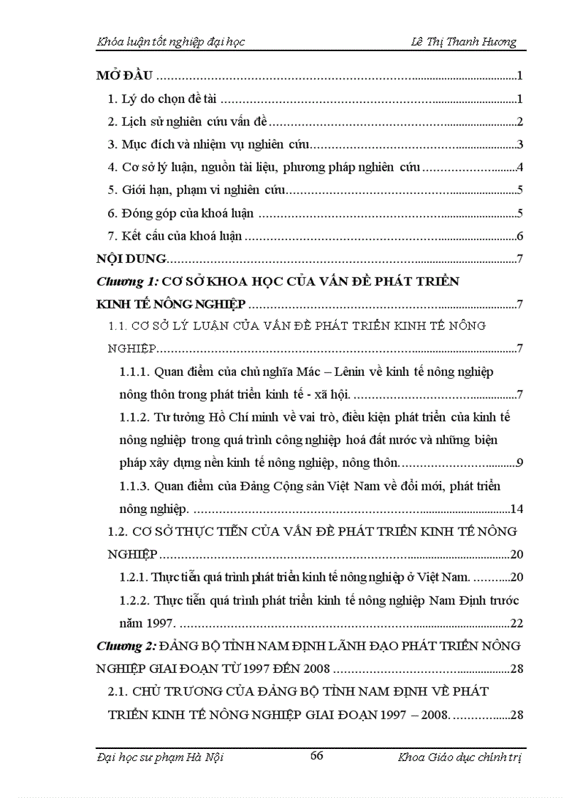 image for page Đảng bộ tỉnh Nam Định lãnh đạo phát triển nông nghiệp giai đoạn 1997 2008