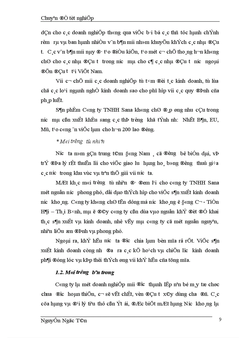 image for page Hoàn thiện giải pháp marketing hỗn hợp nhằm phát triển thị trường nước khoáng của công ty TNHH Sana 1