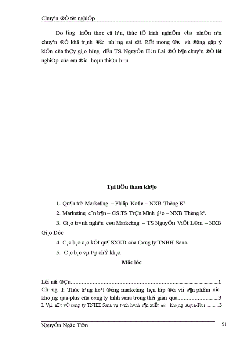 image for page Hoàn thiện giải pháp marketing hỗn hợp nhằm phát triển thị trường nước khoáng của công ty TNHH Sana 1