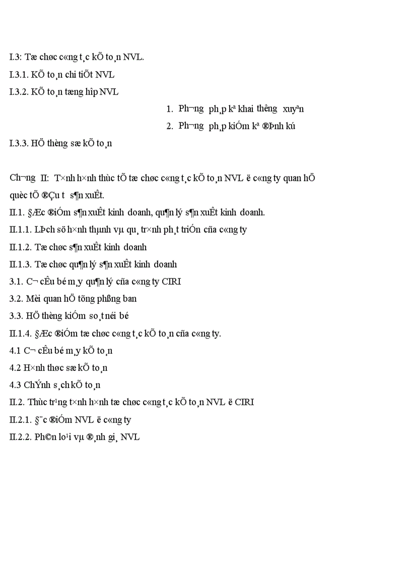 image for page Tổ chức công tác kế toán nguyên vật liệu tại công ty Quan hệ Quốc tế đầu tư sản xuất