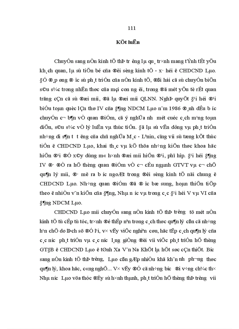 image for page Giải pháp quản lý nhà nước nhằm phát triển giao thông đường bộ ở tỉnh Xa Văn Na Khệt Cộng hoà dân chủ nhân dân Lào