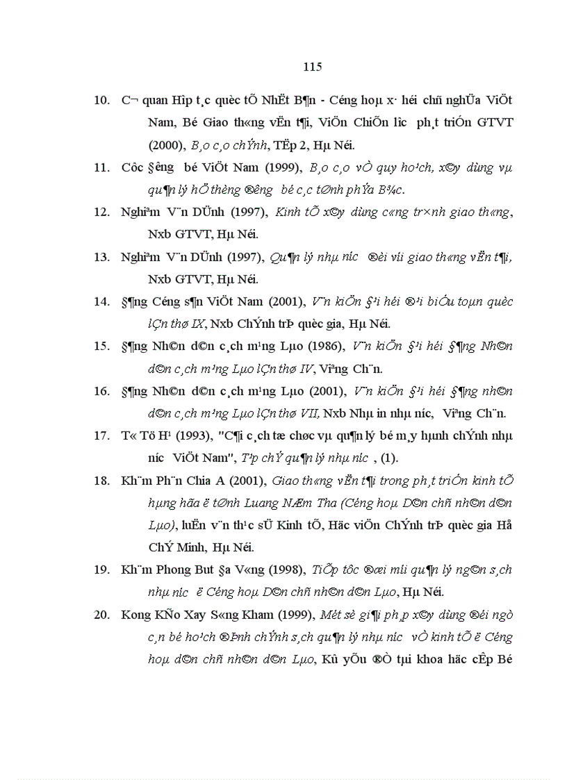 image for page Giải pháp quản lý nhà nước nhằm phát triển giao thông đường bộ ở tỉnh Xa Văn Na Khệt Cộng hoà dân chủ nhân dân Lào