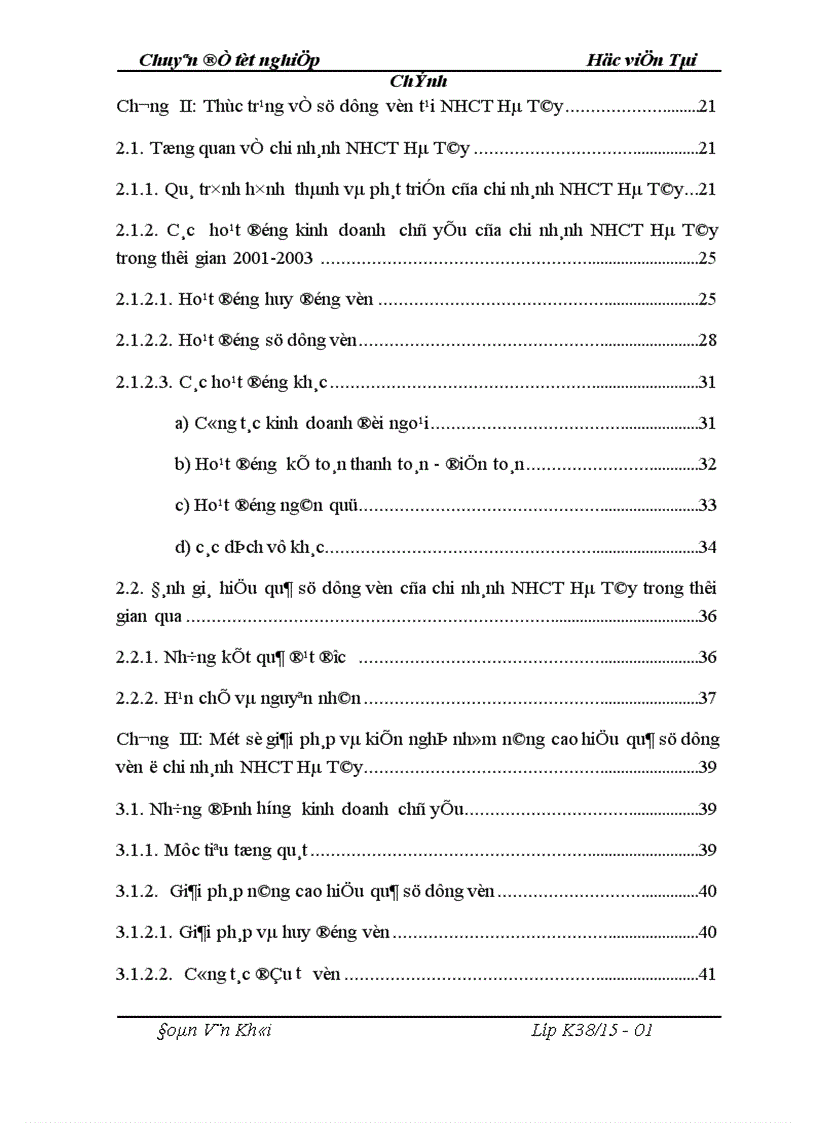 image for page Giải pháp nâng cao hiệu quả Sử dụng vốn tại Ngân hàng Công thương Hà Tây