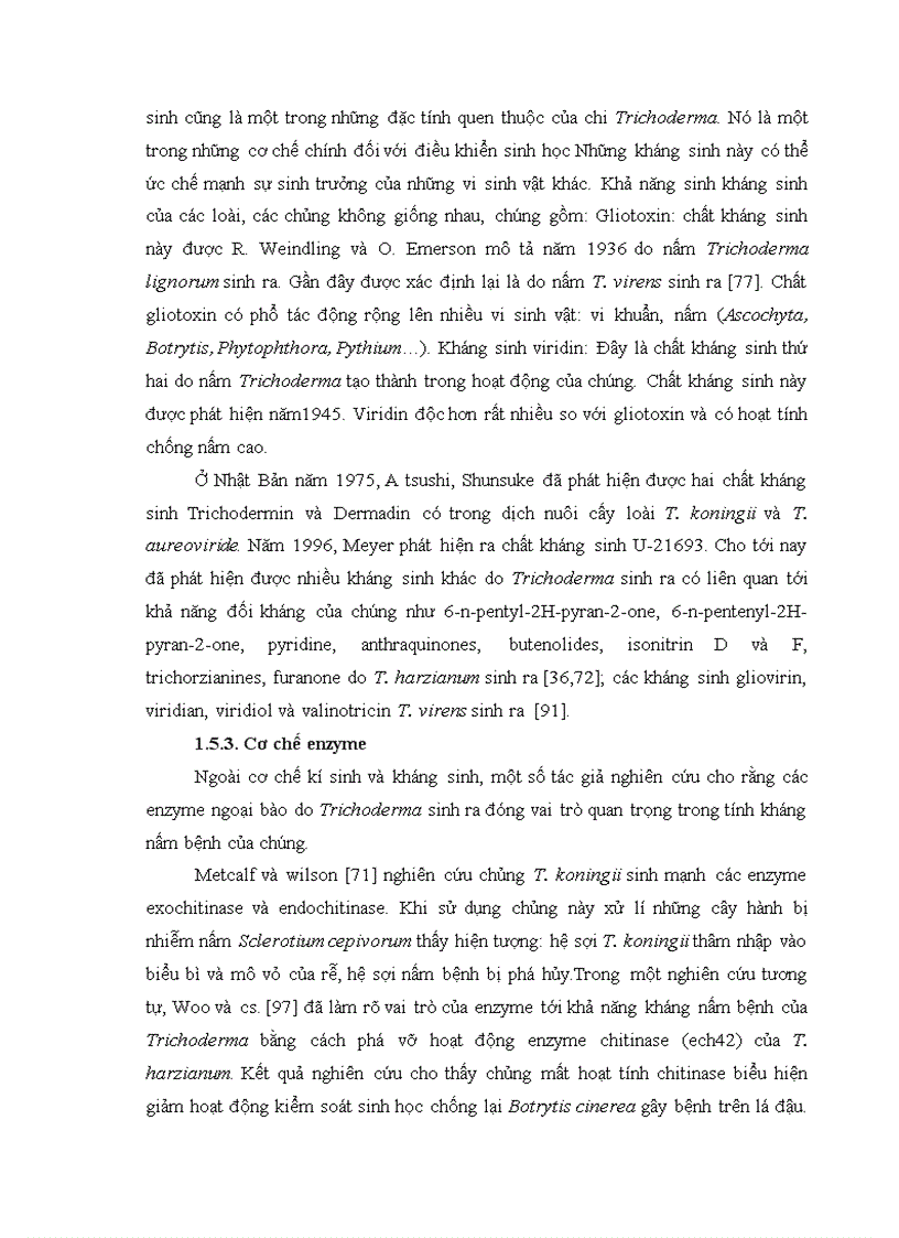 image for page Nghiên cứu khả năng đối kháng và tiềm năng ứng dụng của một số chủng Trichoderma phân lập từ RNM trên một số nấm bệnh thực vật