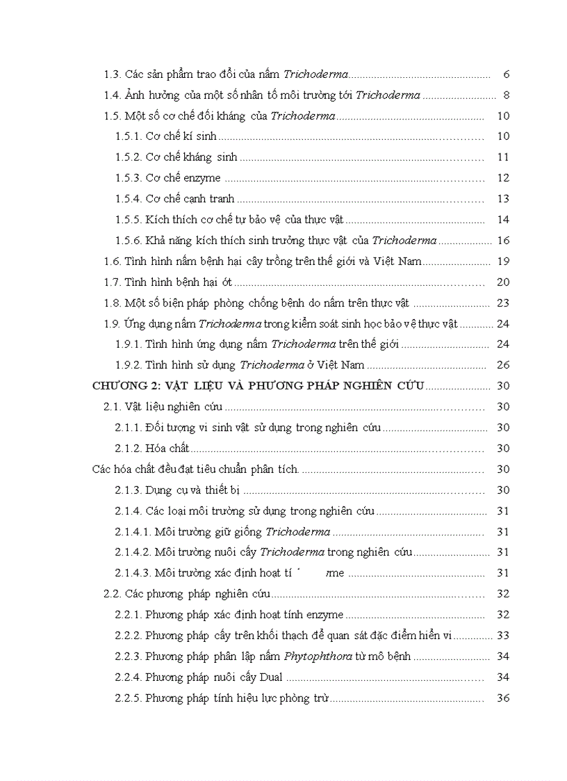 image for page Nghiên cứu khả năng đối kháng và tiềm năng ứng dụng của một số chủng Trichoderma phân lập từ RNM trên một số nấm bệnh thực vật