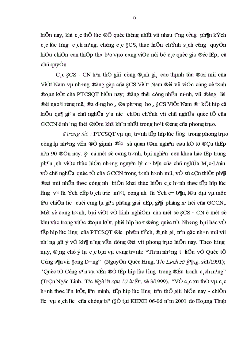 image for page Quá trình tập hợp lực lượng trong PTCSQT từ năm 1991 đến năm 2005