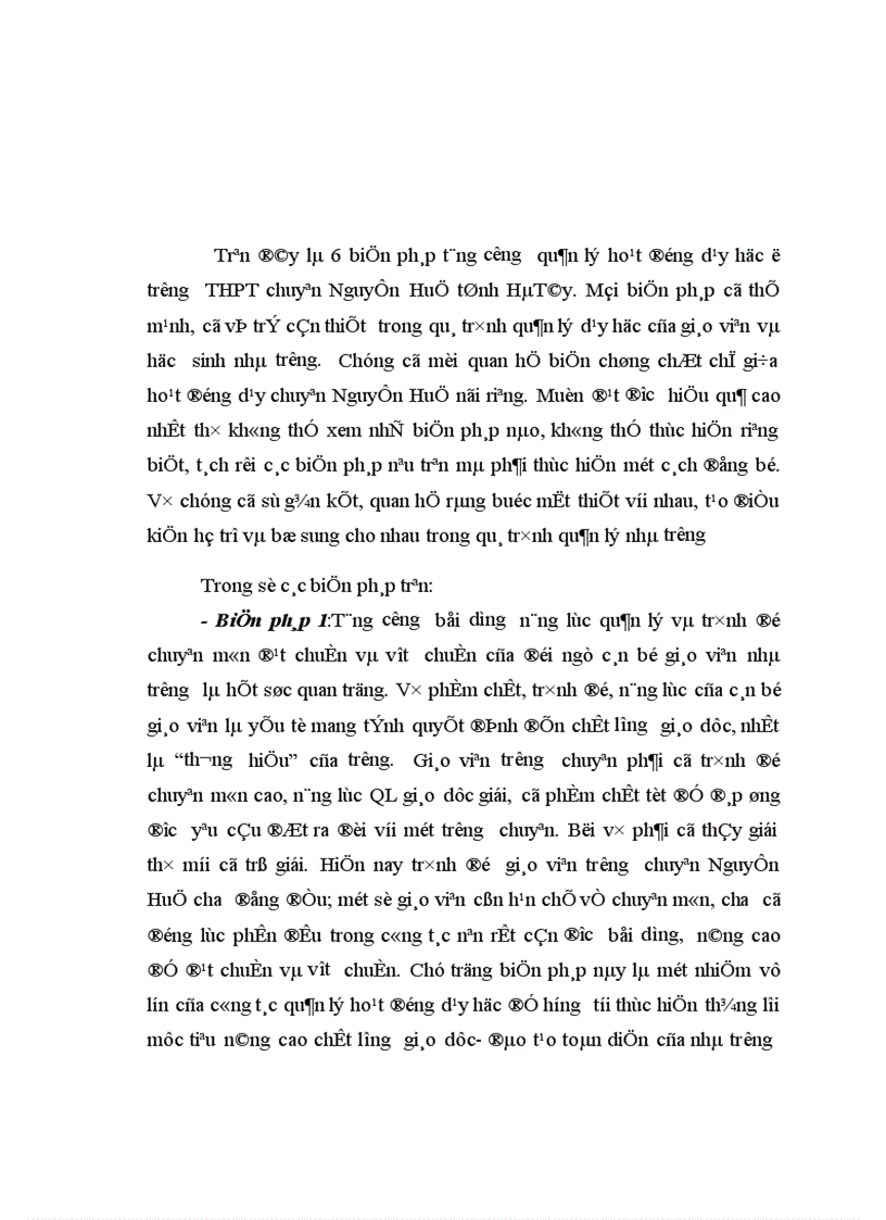 image for page Biện pháp tăng cường quản lý hoạt động dạy học ở trường THPT chuyên Nguyễn Huệ tỉnh Hà Tây 1
