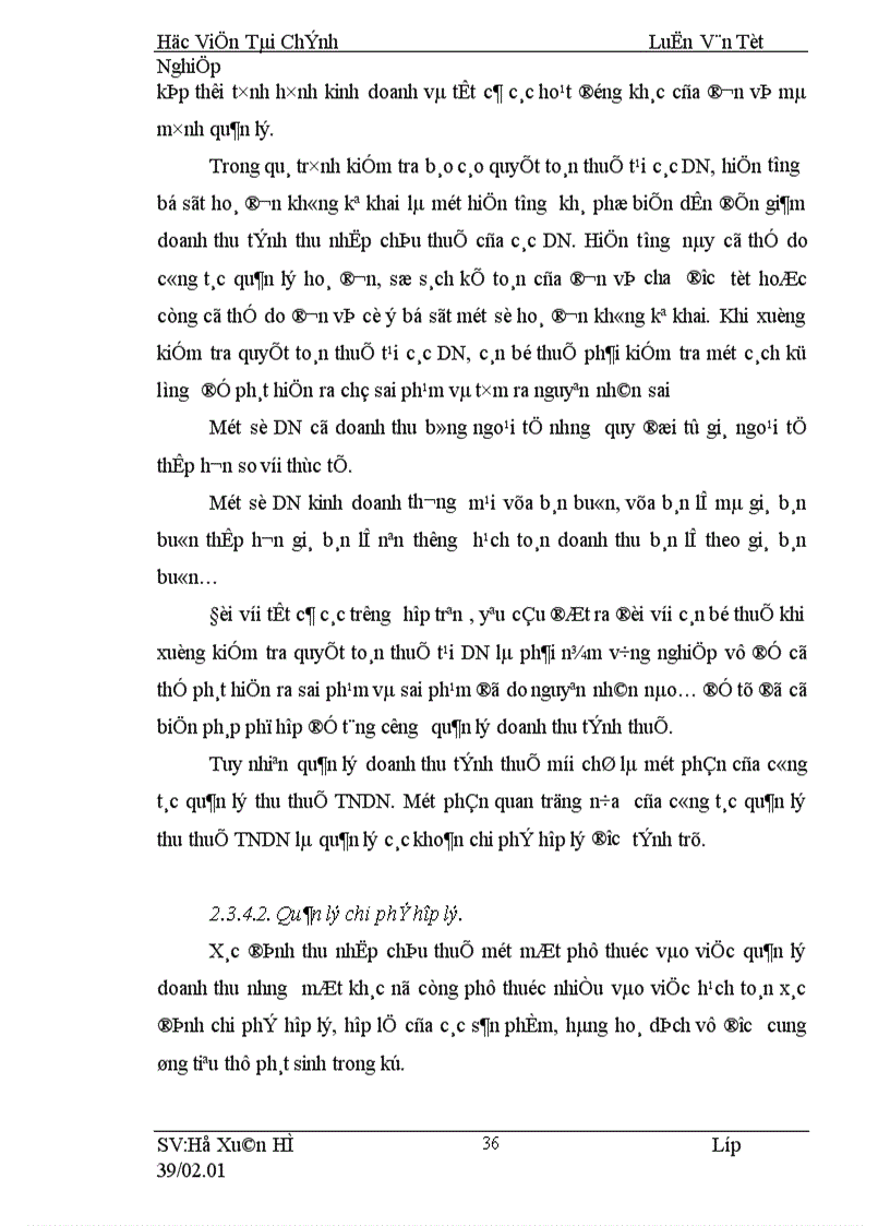 image for page Giải pháp nâng cao hiệu quả quản lý thu thuế TNDN đối với các DNNN TN tại cục thuế Hà Nội