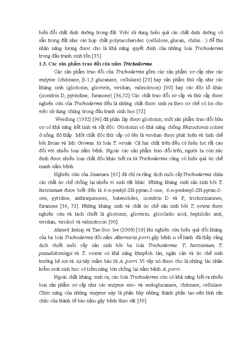 image for page Nghiên cứu khả năng đối kháng và tiềm năng ứng dụng của một số chủng Trichoderma phân lập từ RNM trên một số nấm bệnh thực vật