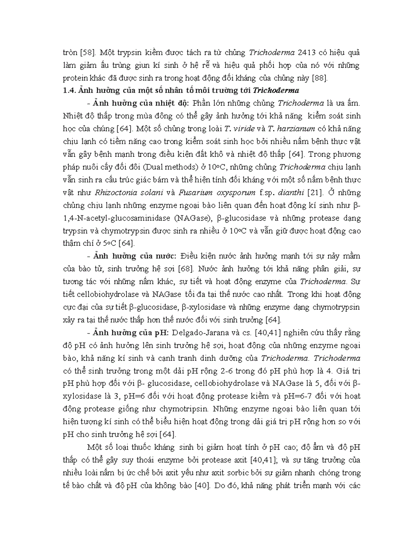 image for page Nghiên cứu khả năng đối kháng và tiềm năng ứng dụng của một số chủng Trichoderma phân lập từ RNM trên một số nấm bệnh thực vật