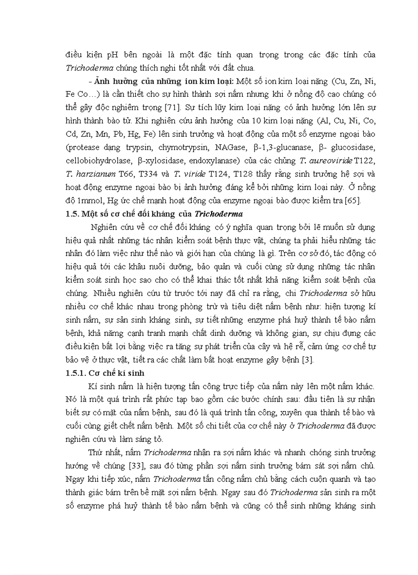 image for page Nghiên cứu khả năng đối kháng và tiềm năng ứng dụng của một số chủng Trichoderma phân lập từ RNM trên một số nấm bệnh thực vật