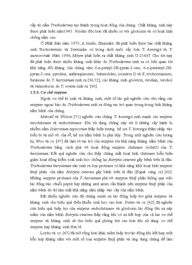 image for page Nghiên cứu khả năng đối kháng và tiềm năng ứng dụng của một số chủng Trichoderma phân lập từ RNM trên một số nấm bệnh thực vật