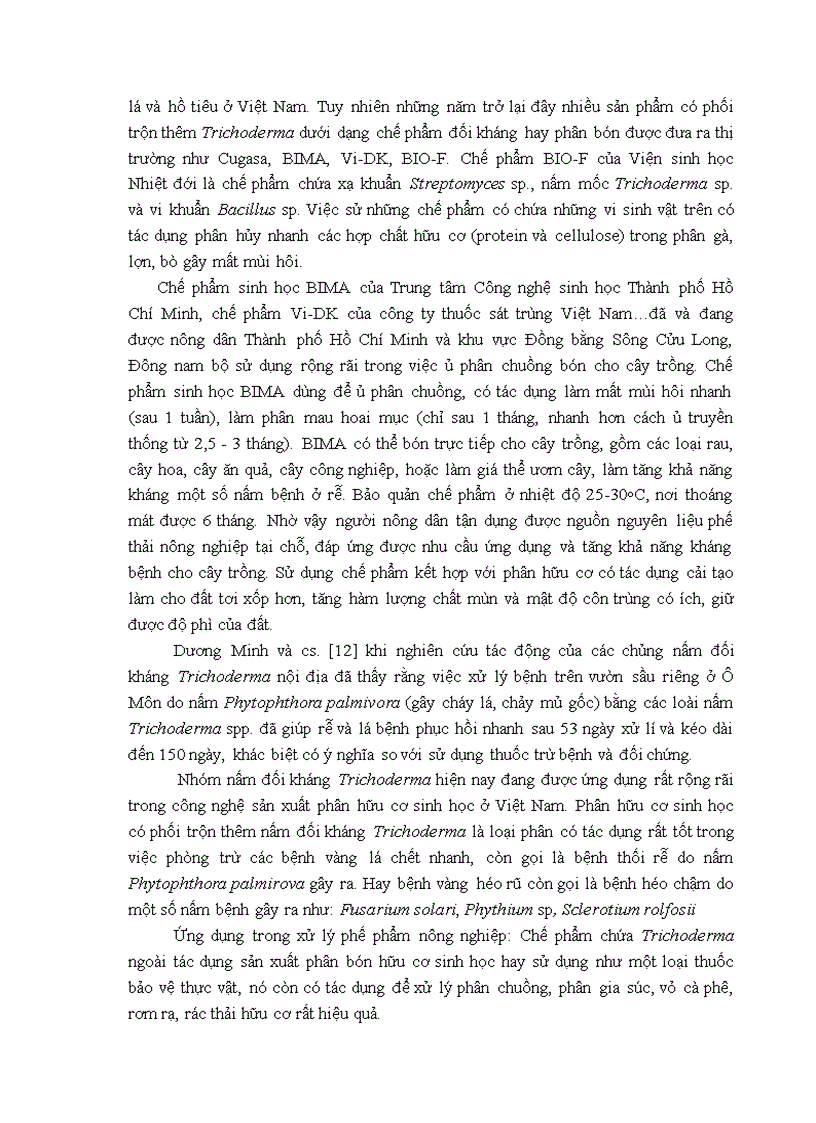 image for page Nghiên cứu khả năng đối kháng và tiềm năng ứng dụng của một số chủng Trichoderma phân lập từ RNM trên một số nấm bệnh thực vật