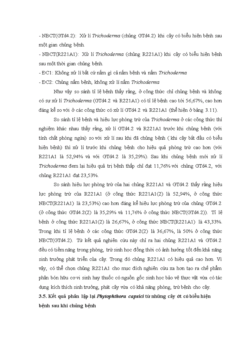 image for page Nghiên cứu khả năng đối kháng và tiềm năng ứng dụng của một số chủng Trichoderma phân lập từ RNM trên một số nấm bệnh thực vật