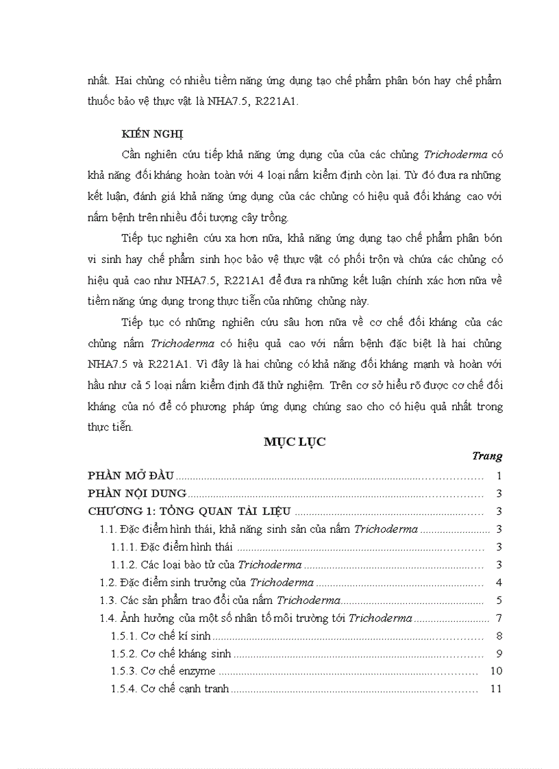 image for page Nghiên cứu khả năng đối kháng và tiềm năng ứng dụng của một số chủng Trichoderma phân lập từ RNM trên một số nấm bệnh thực vật