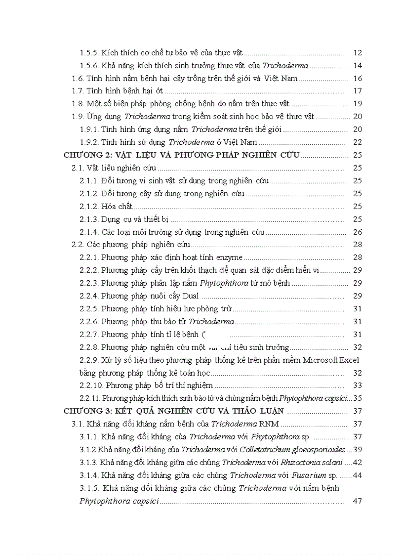 image for page Nghiên cứu khả năng đối kháng và tiềm năng ứng dụng của một số chủng Trichoderma phân lập từ RNM trên một số nấm bệnh thực vật