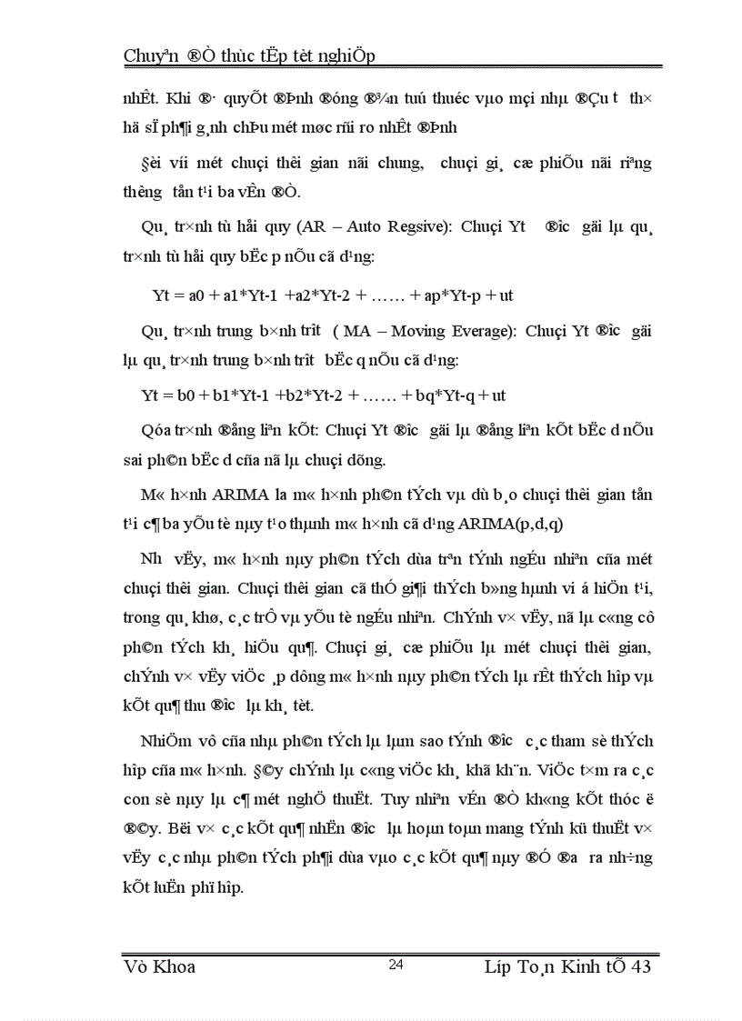 image for page Sử dụng mô hình arima để phân tích và dự báo giá cổ phiếu trên thị trường chứng khoán Việt Nam