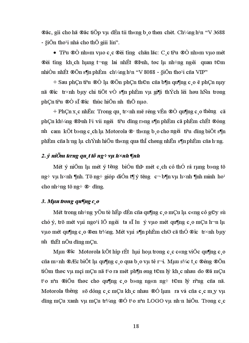 image for page Phân tích một số hoạt động quảng cáo của Công ty Motorola Việt Nam 1