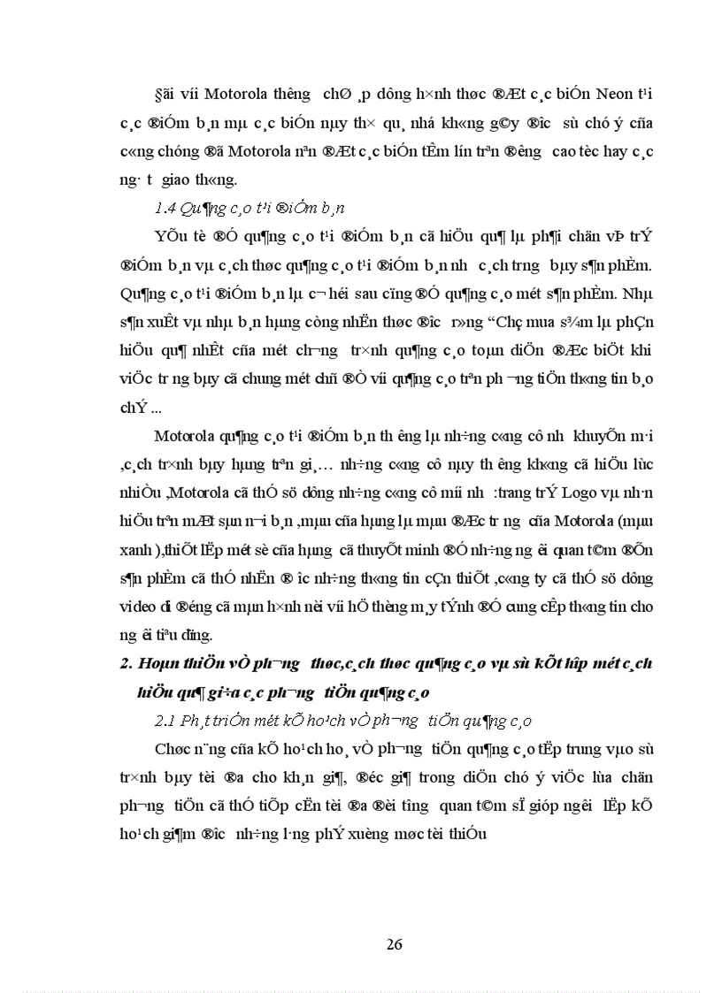 image for page Phân tích một số hoạt động quảng cáo của Công ty Motorola Việt Nam 1