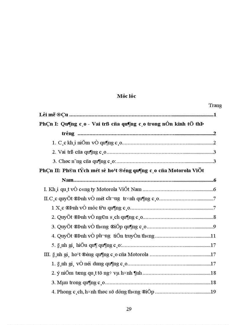 image for page Phân tích một số hoạt động quảng cáo của Công ty Motorola Việt Nam 1