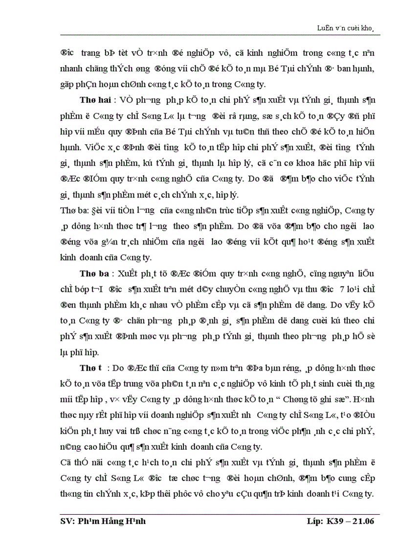 image for page Tổ chức công tác kế toán tập hợp chi phi sản xuất và tính giá thành sản phẩm ở công ty chè Sông Lô Tuyên Quang