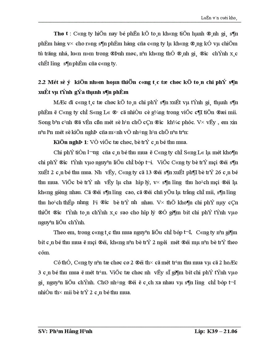 image for page Tổ chức công tác kế toán tập hợp chi phi sản xuất và tính giá thành sản phẩm ở công ty chè Sông Lô Tuyên Quang