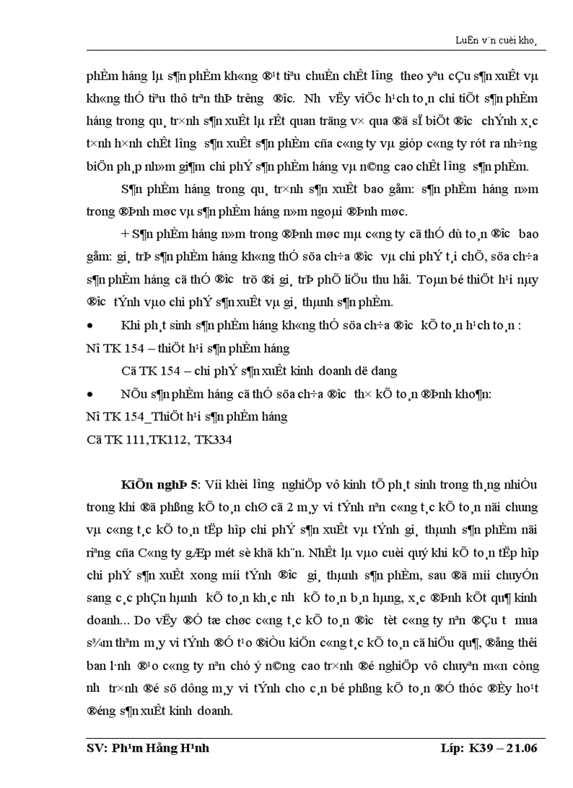 image for page Tổ chức công tác kế toán tập hợp chi phi sản xuất và tính giá thành sản phẩm ở công ty chè Sông Lô Tuyên Quang