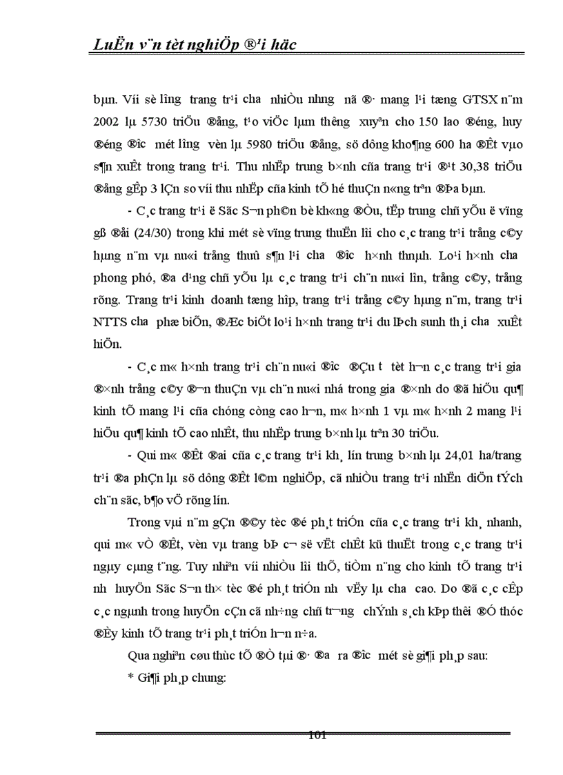 image for page Thực trạng và các giải pháp chủ yếu phát triển kinh tế trang trại ở huỵên Sóc Sơn Thành Phố Hà Nội 1