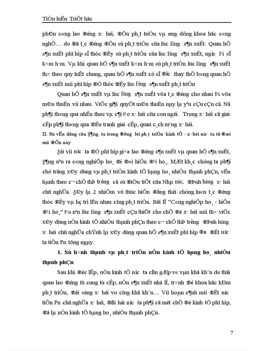 image for page Vận dụng quan điểm triết học Mác xít về quy luật quan hệ sản xuất phải phù hợp với trình độ lực lượng sản xuất để phát triển những thành tựu hạn chế trong phát triển kinh tế x hội của Việt Nam trong giai đoạn từ đổi mới đến nay 1