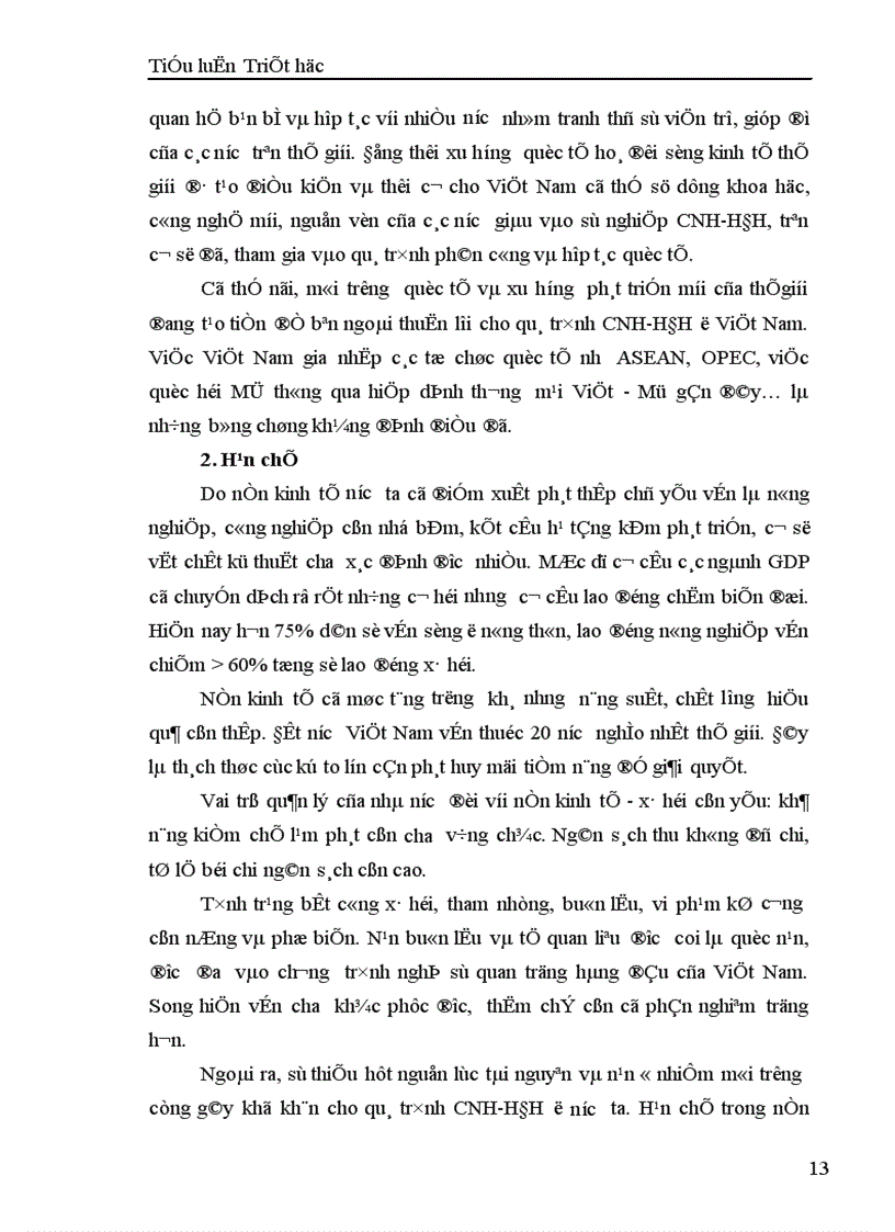 image for page Vận dụng quan điểm triết học Mác xít về quy luật quan hệ sản xuất phải phù hợp với trình độ lực lượng sản xuất để phát triển những thành tựu hạn chế trong phát triển kinh tế x hội của Việt Nam trong giai đoạn từ đổi mới đến nay 1