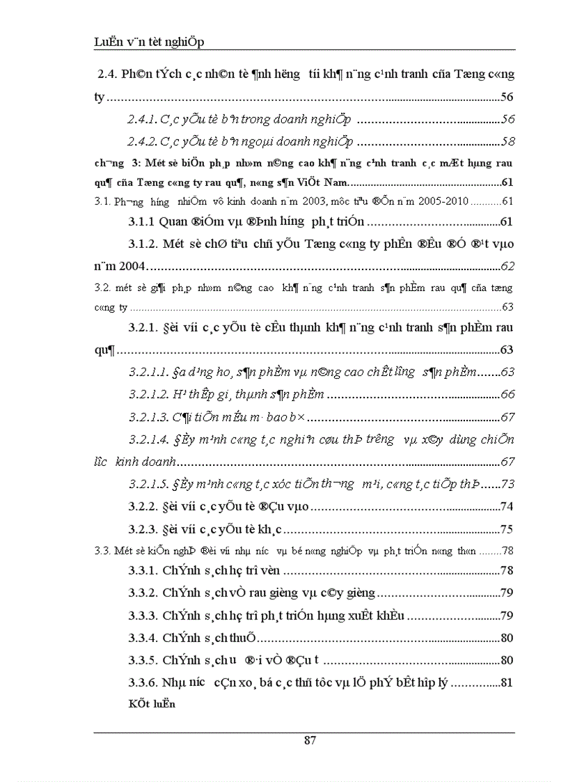 image for page Một số biện pháp nhằm nâng cao khả năng cạnh tranh các mặt hàng rau quả của Tổng công ty rau quả nông sản Việt Nam 1