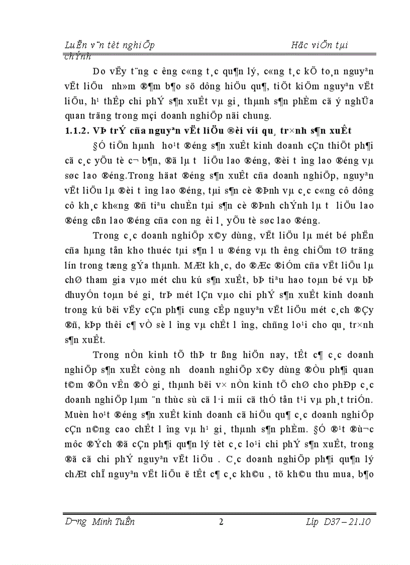 image for page Tổ chức công tác kế toán nguyên vật liệu tại công ty xây dựng số 2