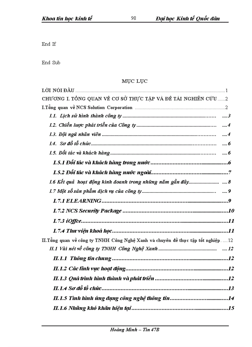 image for page Xây dựng phần mềm quản lý kho của công ty TNHH Công nghệ Xanh