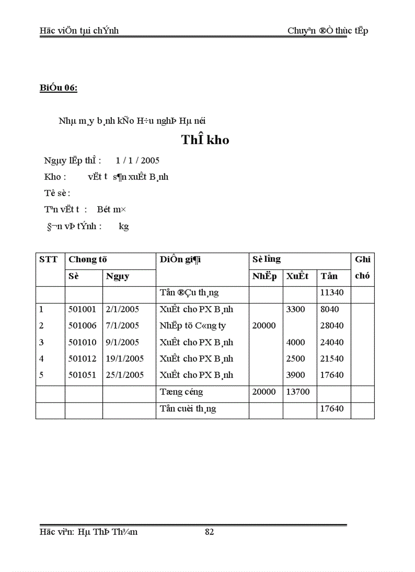 image for page Tổ chức công tác kế toán nguyên vật liệu tại Nhà máy bánh kẹo Hữu nghị Hà nội