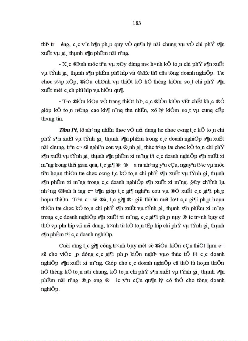 image for page Hoàn thiện công tác kế toán chi phí sản xuất và tính giá thành sản phẩm xi măng trong các doanh nghiệp nhà nước
