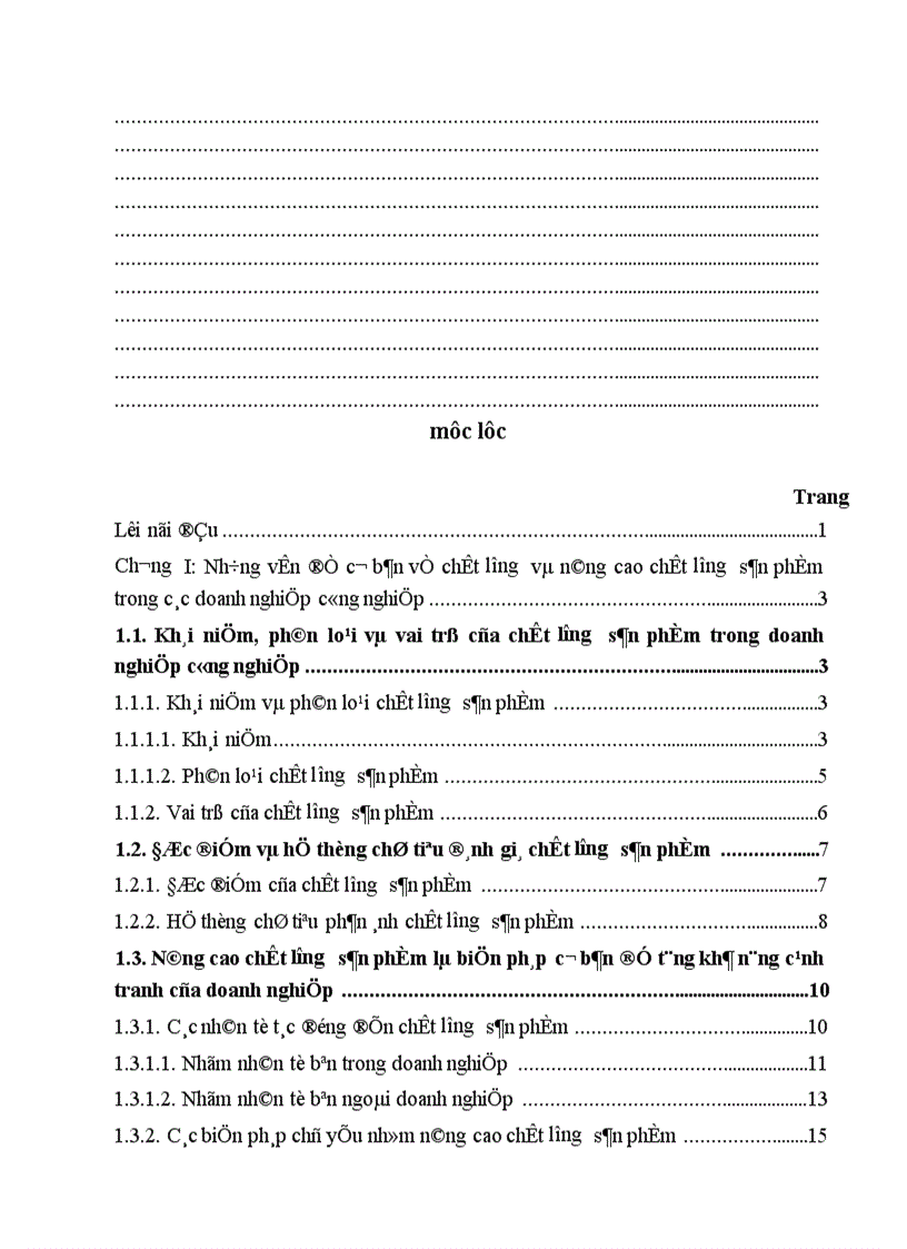 image for page Một số phương hướng và biện pháp cơ bản nhằm nâng cao chất lượng sản phẩm tại công ty cổ phần may Lê Trực 1