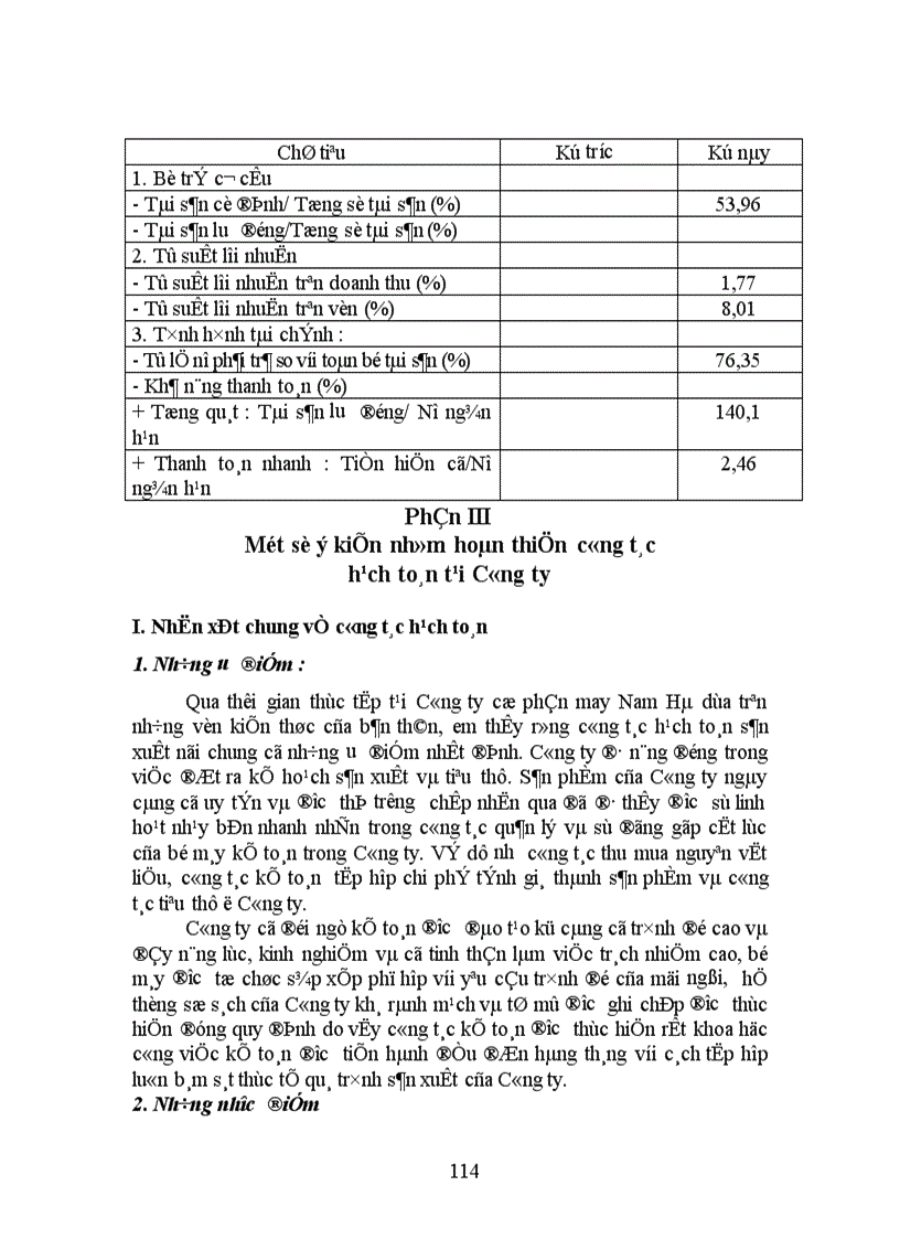 image for page Báo cáo thực tập tại Công ty cổ phần may Nam Hà 1