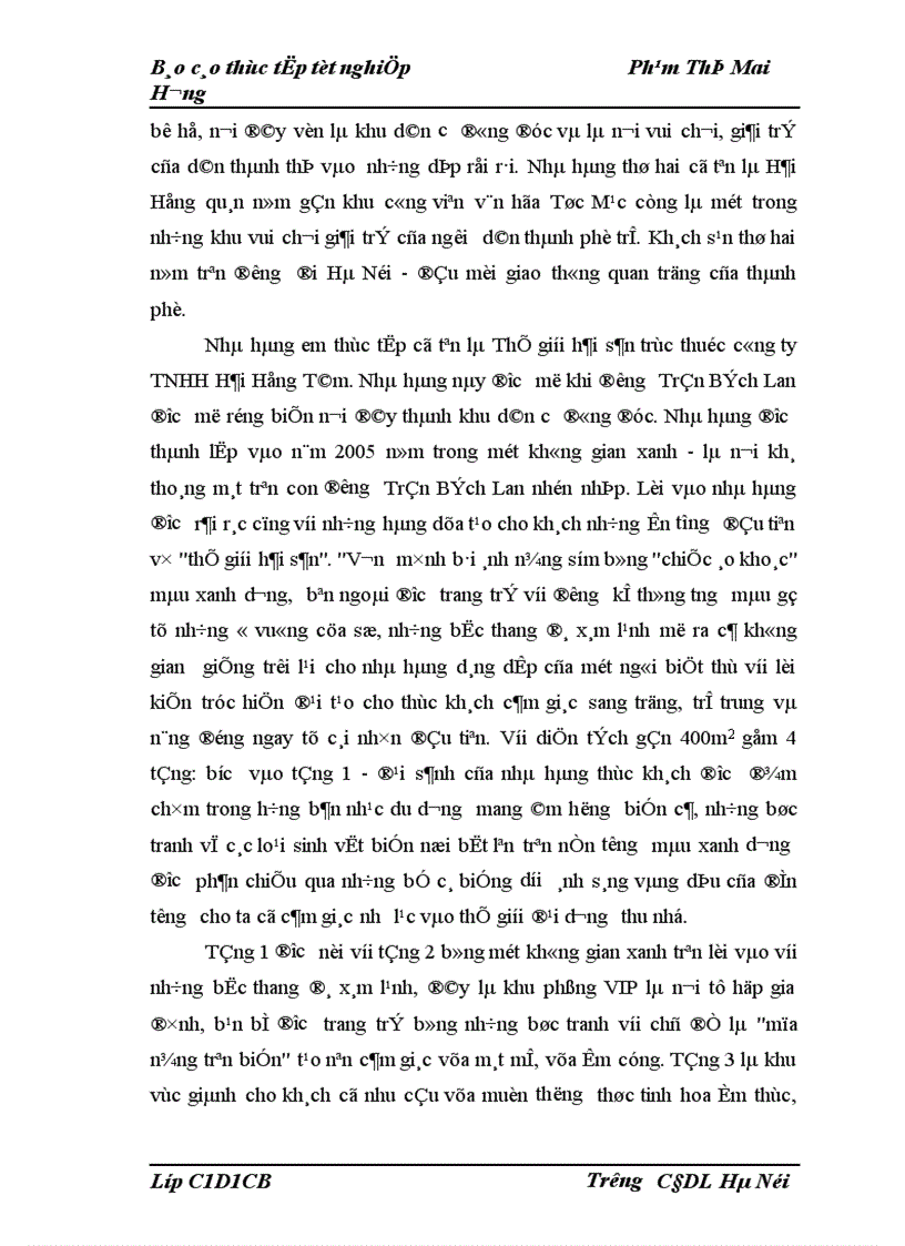 image for page Thực tập công tác quản trị quá trình chế biến và phục vụ ăn uống tại nhà hàng khách sạn 1
