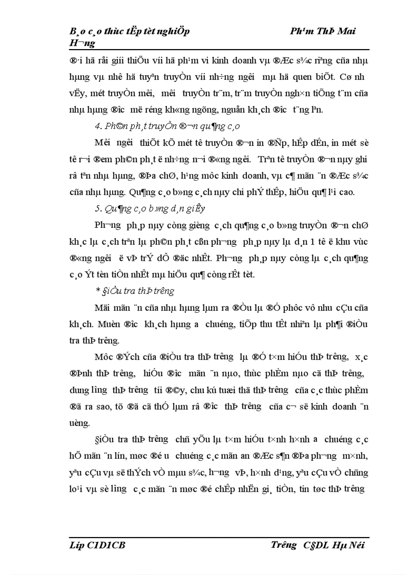 image for page Thực tập công tác quản trị quá trình chế biến và phục vụ ăn uống tại nhà hàng khách sạn 1