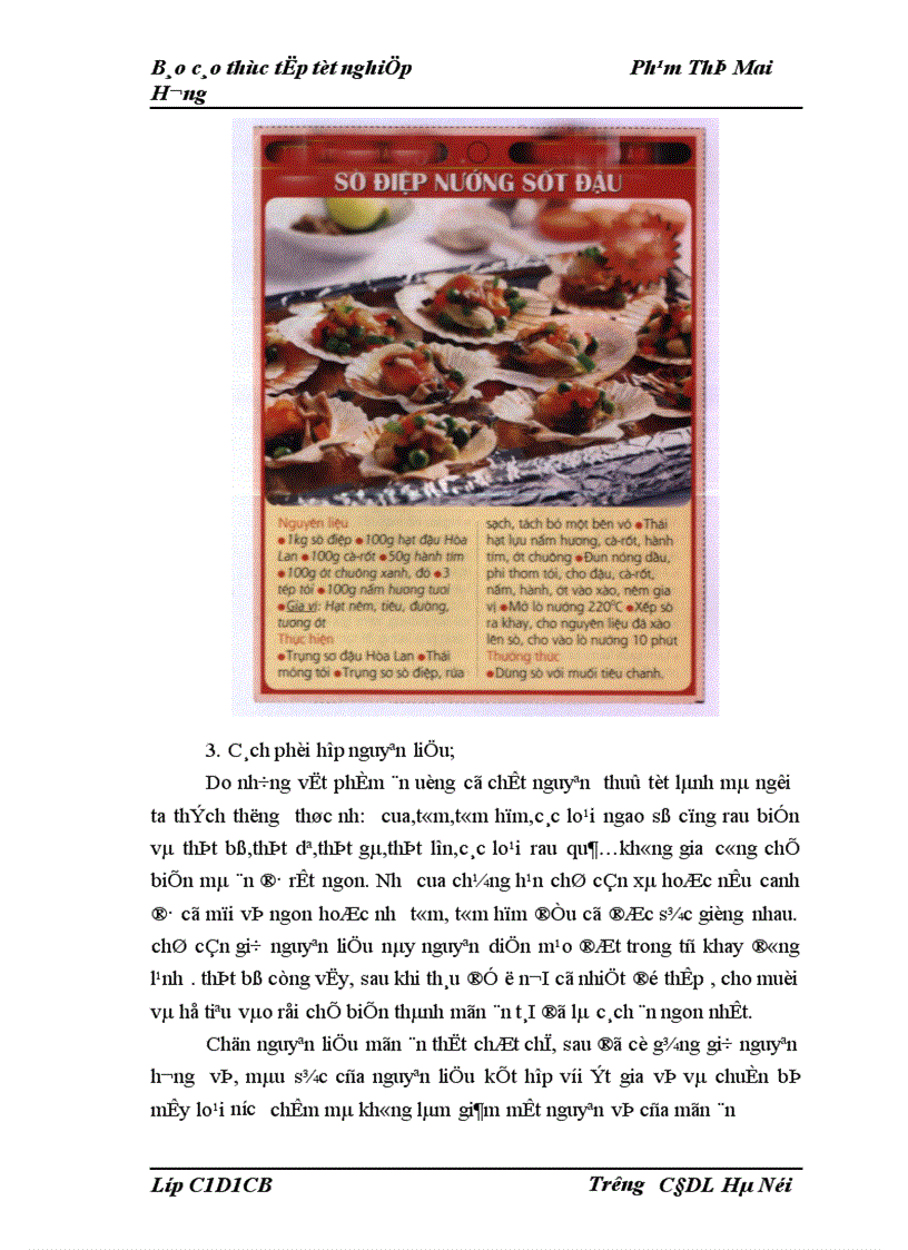 image for page Thực tập công tác quản trị quá trình chế biến và phục vụ ăn uống tại nhà hàng khách sạn 1