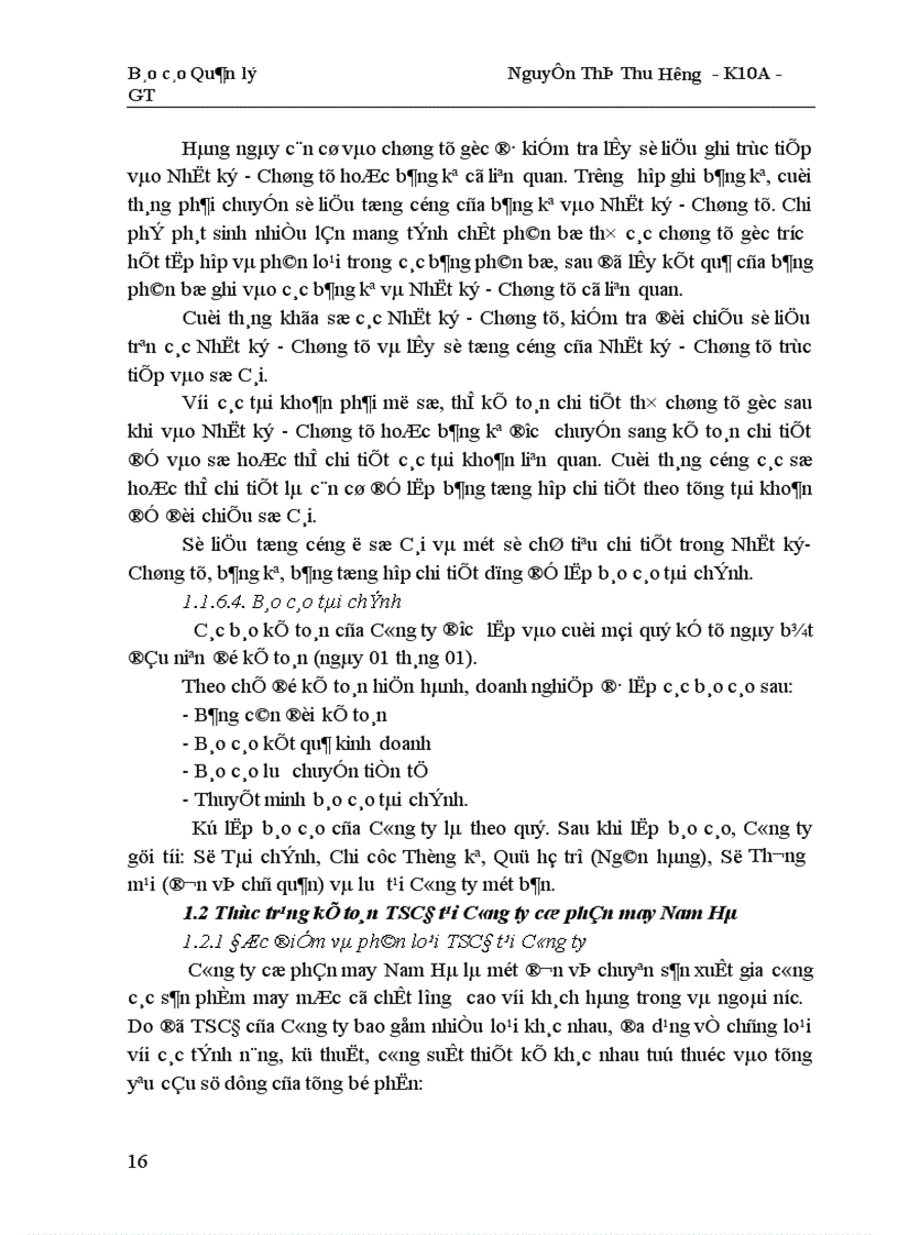 image for page Công tác quản lý TSCĐ và nâng cao hiệu quả sử dụng TSCĐ tại Công ty cổ phần may Nam Hà 1