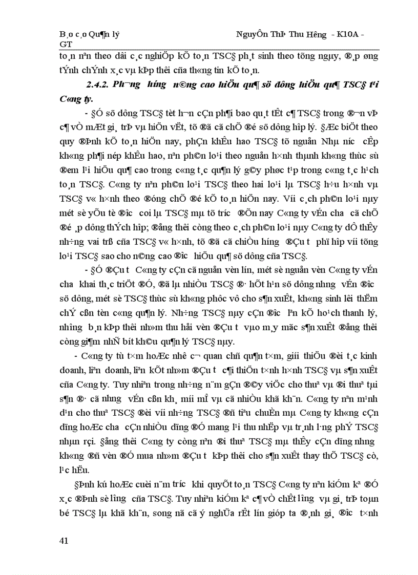 image for page Công tác quản lý TSCĐ và nâng cao hiệu quả sử dụng TSCĐ tại Công ty cổ phần may Nam Hà 1