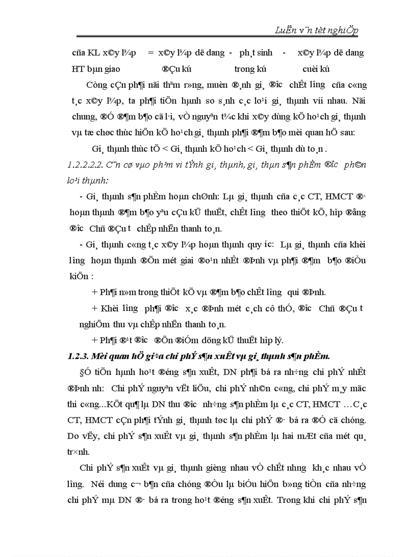 image for page Hoàn thiện công tác kế toán tập hợp chi phí sản xuất và tính giá thành sản phẩm tại Công ty Sông Đà 1