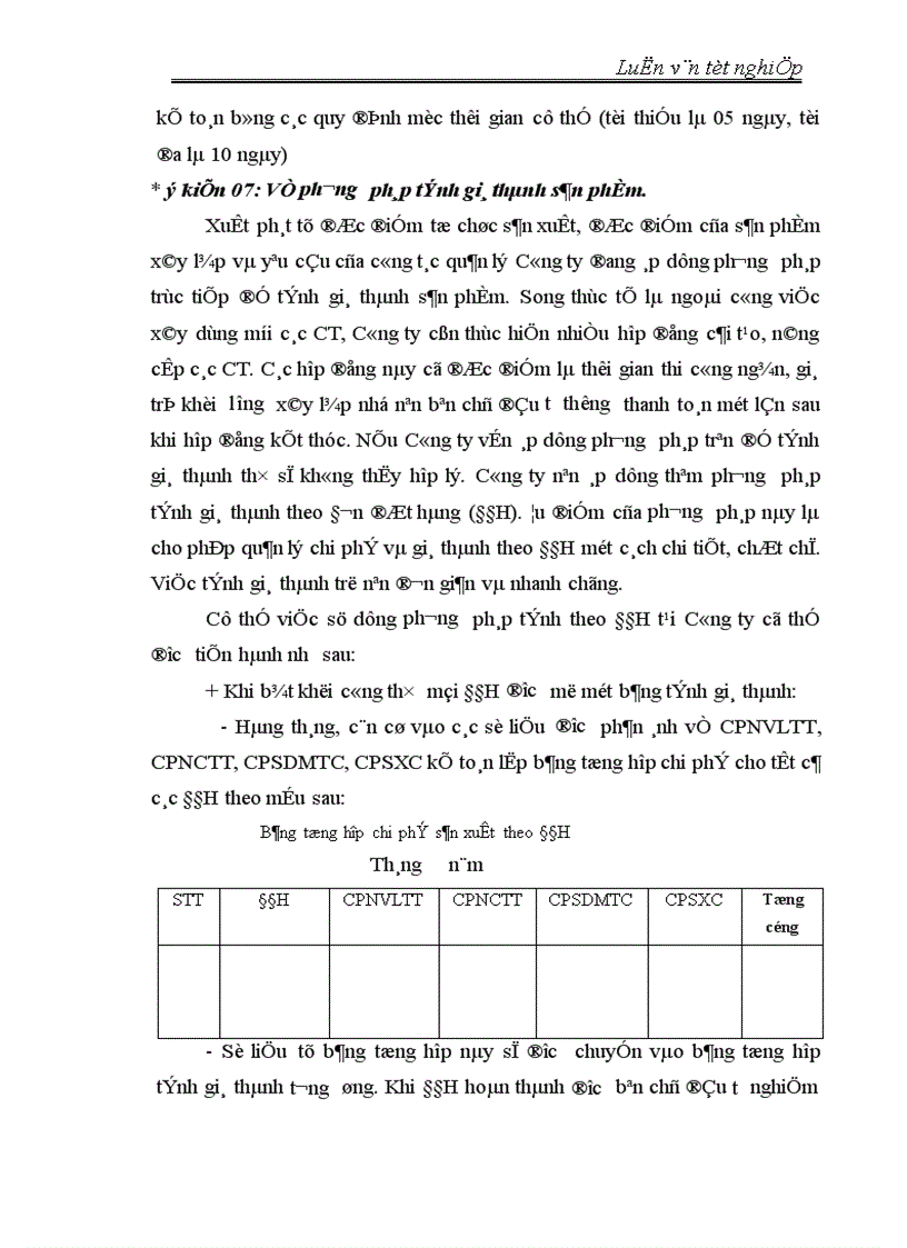 image for page Hoàn thiện công tác kế toán tập hợp chi phí sản xuất và tính giá thành sản phẩm tại Công ty Sông Đà 1
