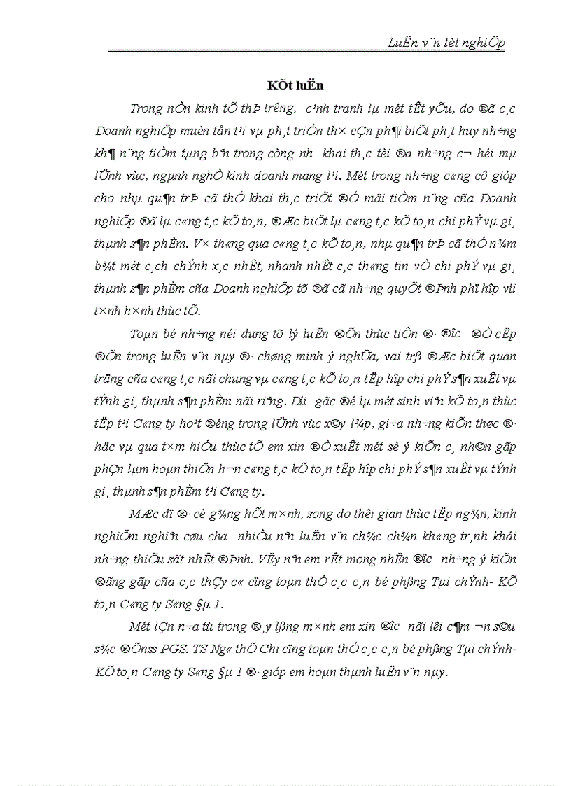 image for page Hoàn thiện công tác kế toán tập hợp chi phí sản xuất và tính giá thành sản phẩm tại Công ty Sông Đà 1