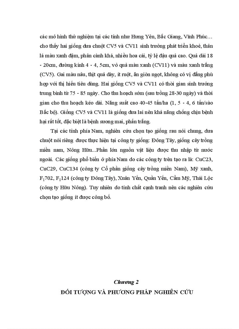 image for page Động thái một số chỉ tiêu sinh li hóa sinh theo tiến trình phát triển của quả dưa chuột Cucumis sativus L tại Sóc Sơn Hà Nội
