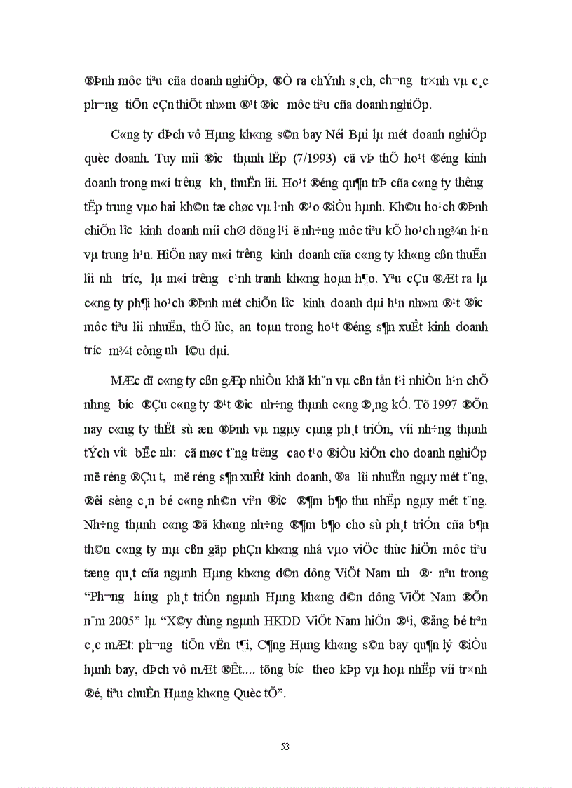 image for page Những kiến nghị nhằm hoàn thiện quá trình hoạt động công ty dịch vụ Hàng Không sân bay Nội Bài