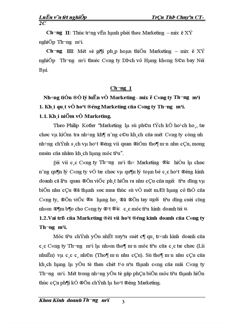 image for page Hoàn thiện phối thức Marketing mix tại Xí nghiệp Thương mại thuộc Công ty Dịch vụ Hàng không Sân bay Nội Bài 1