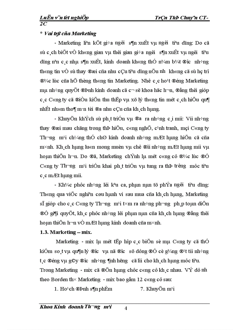 image for page Hoàn thiện phối thức Marketing mix tại Xí nghiệp Thương mại thuộc Công ty Dịch vụ Hàng không Sân bay Nội Bài 1